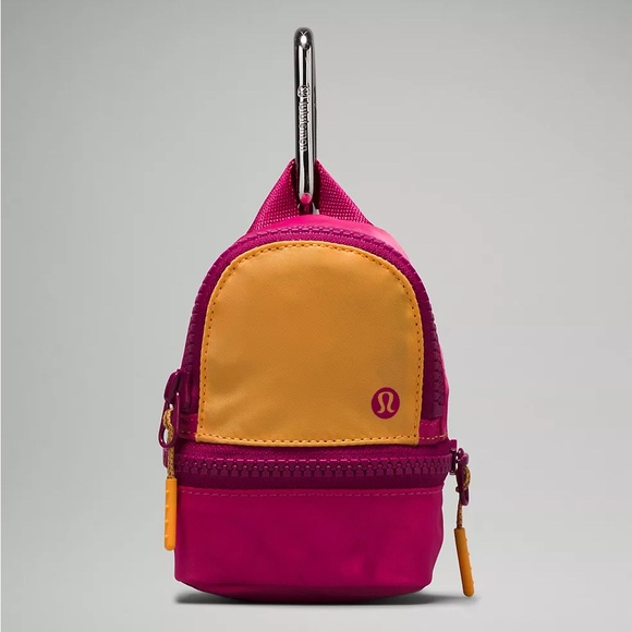 lululemon athletica Handbags - Lululemon City Adventurer Backpack Nano- Mango Dream/Raspberry Coulis/Wild Berry